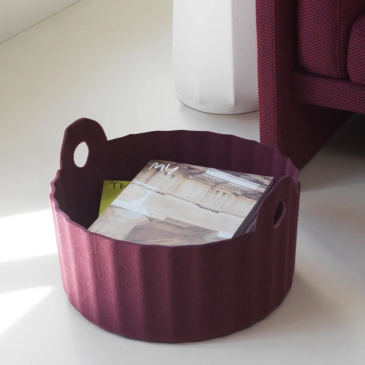 Normann Copenhagen - Colu Basket, burgundy