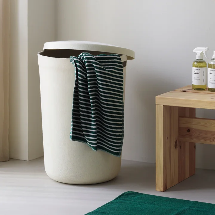 Normann Copenhagen - Hide Laundry basket, cream