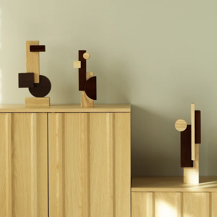 Normann Copenhagen - Join Sculpture, S, M and L, ash / charred ash