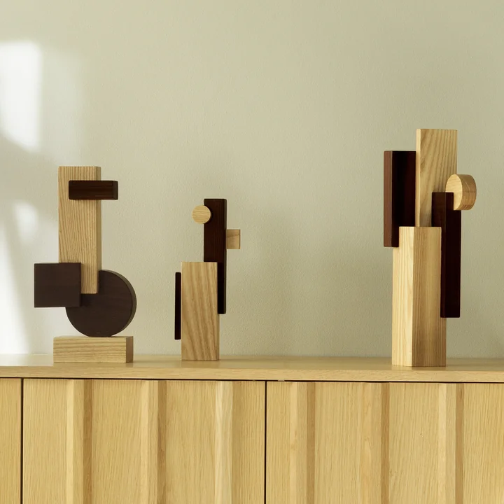 Normann Copenhagen - Join Sculpture, S, M and L, ash / charred ash