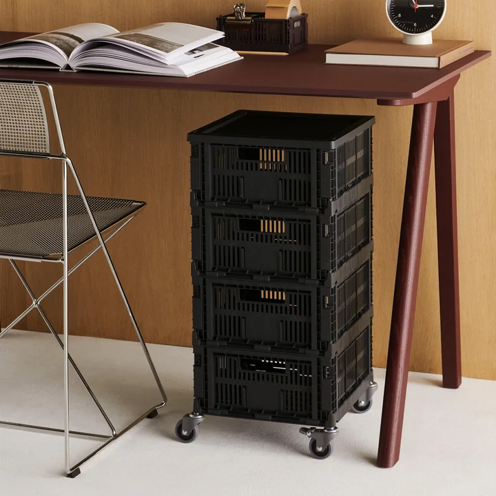 HAY - Roll container, charcoal, recycled