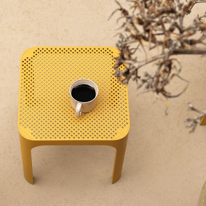 Nardi - Net side table 40, senape, 40 cm