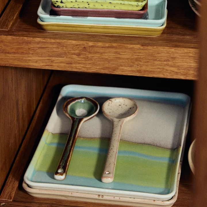 HKliving - 70's Serving spoon, hills (set of 2)