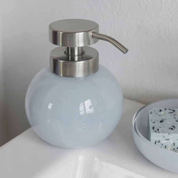 Mette Ditmer - OPAL Soap dispenser, Ø 10.5 x H 12.5 cm, light blue