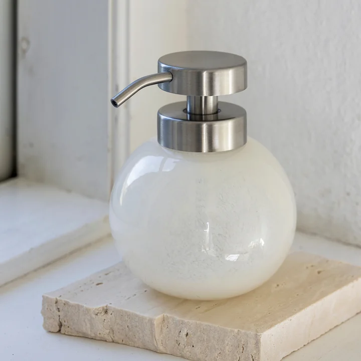 Mette Ditmer - OPAL Soap dispenser, Ø 10.5 x H 12.5 cm, linen