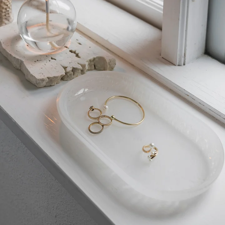 Mette Ditmer - OPAL Tray, 14 x 25.5 cm, linen