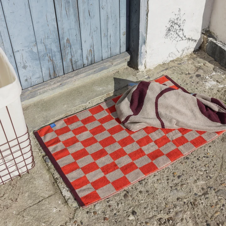 Mette Ditmer - Retro Bath mat, 50 x 80 cm, dark orange