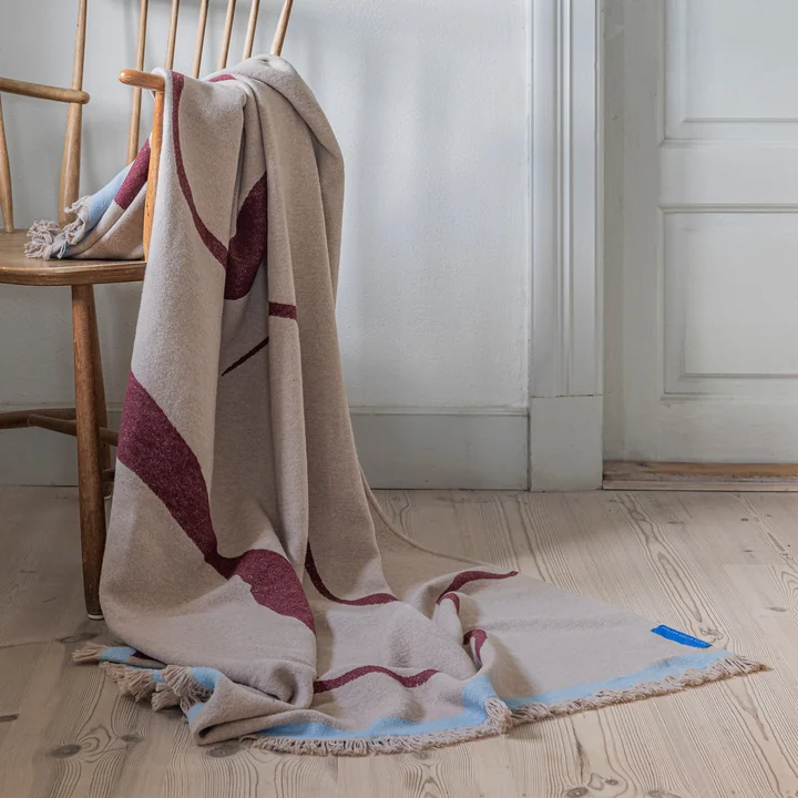 Mette Ditmer - Studio Blanket, 130 x 175 cm, wine