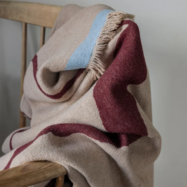 Mette Ditmer - Studio Blanket, 130 x 175 cm, wine