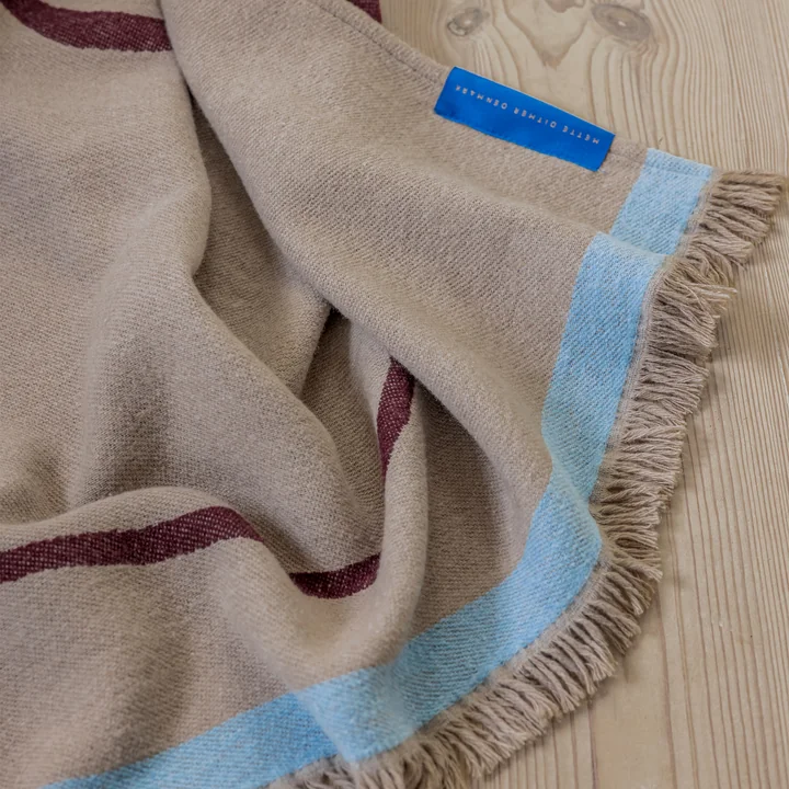 Mette Ditmer - Studio Blanket, 130 x 175 cm, wine