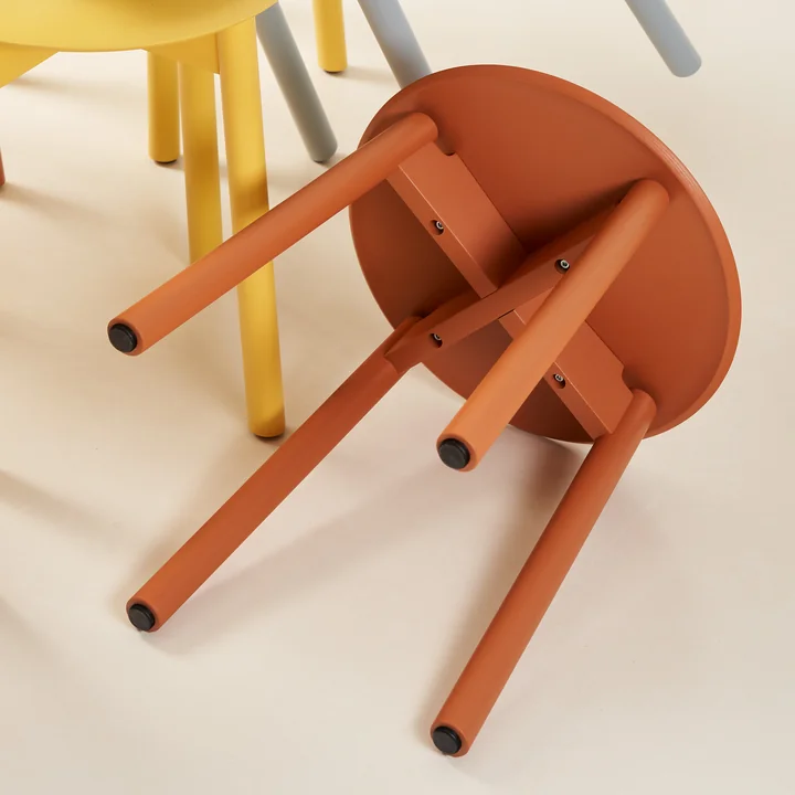 TipToe - SSD stool, tangerine red
