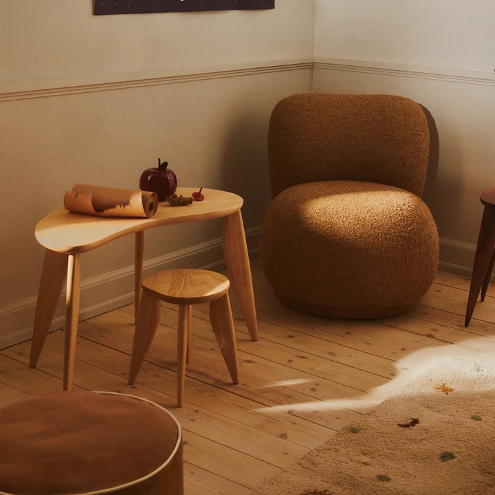 Ferm Living - Feve Children's table, 79 x 40.5 cm, natural ash