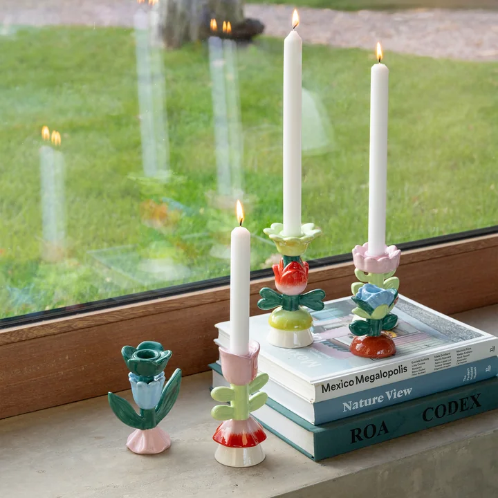 & klevering - Flower candle holder