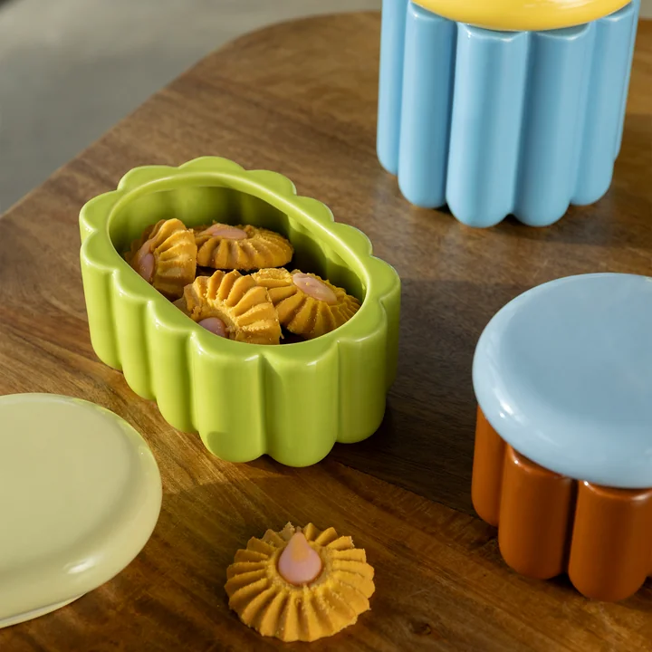 & klevering - Charlo storage tin, pear green