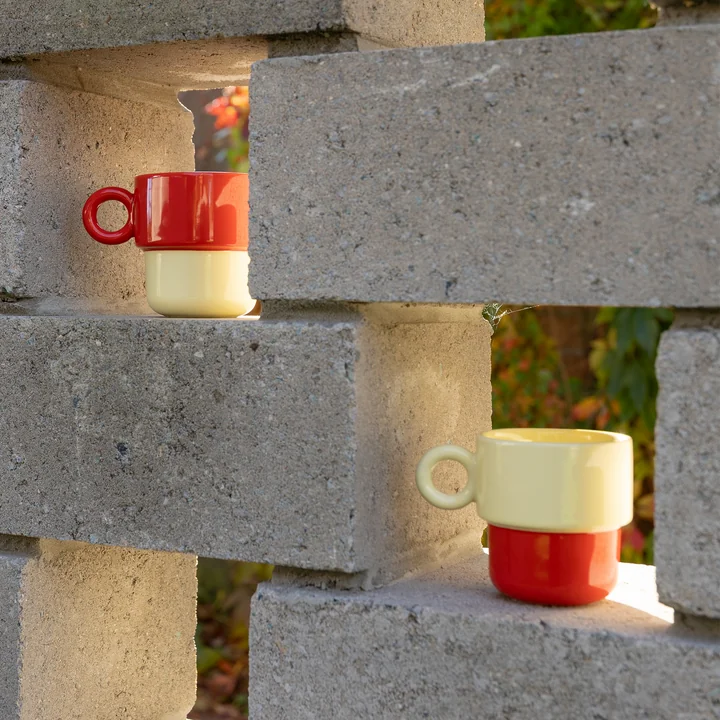 & klevering - Chiquito Cup large, 0.2 L, red (set of 2)