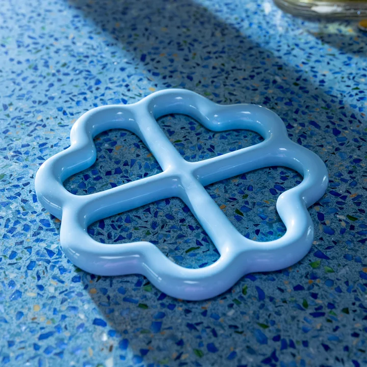 & klevering - Clover Trivet, blue