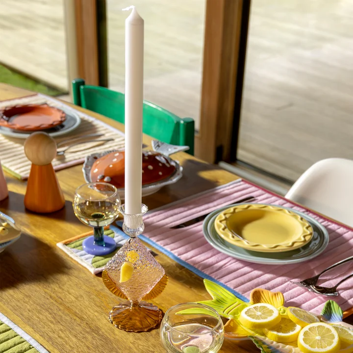 & klevering - Fish candle holder, pink