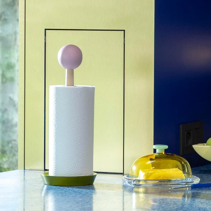 & klevering - Halma kitchen roll holder, multicolored