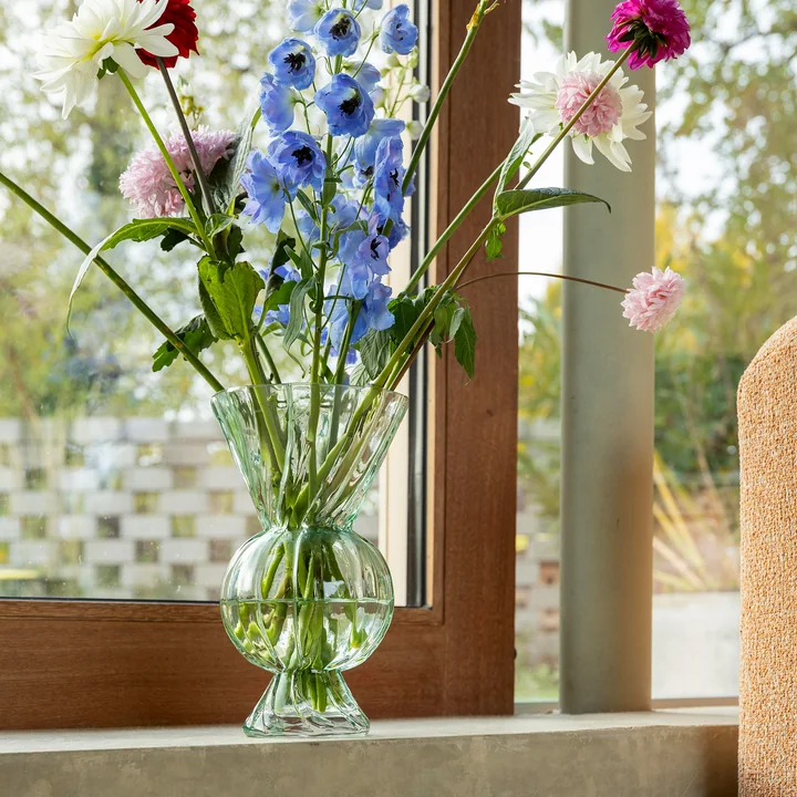 & klevering - Rhombic glass vase, green