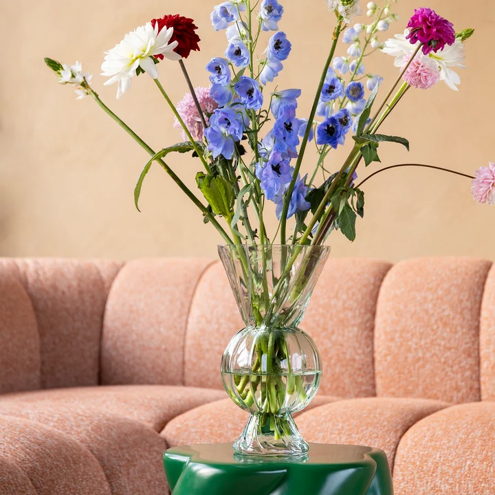 & klevering - Rhombic glass vase, green