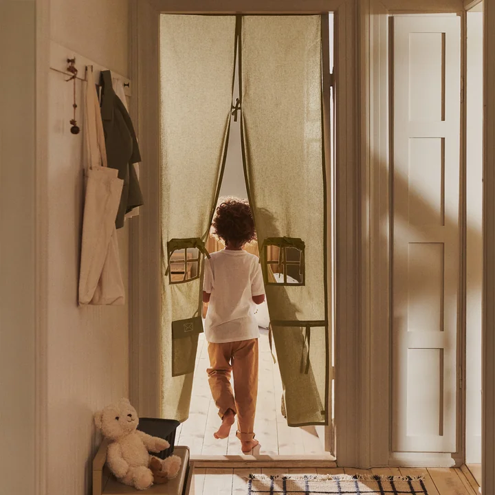 Ferm Living - Settle Door curtain, elm green