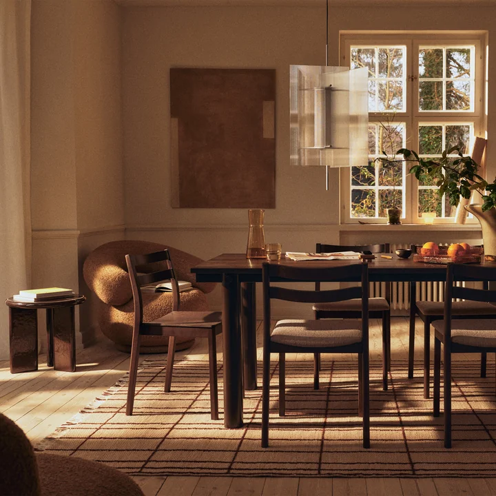 Ferm Living - Sen Carpet, parchment / chestnut