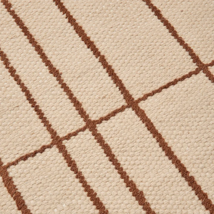 Ferm Living - Sen Carpet, parchment / chestnut