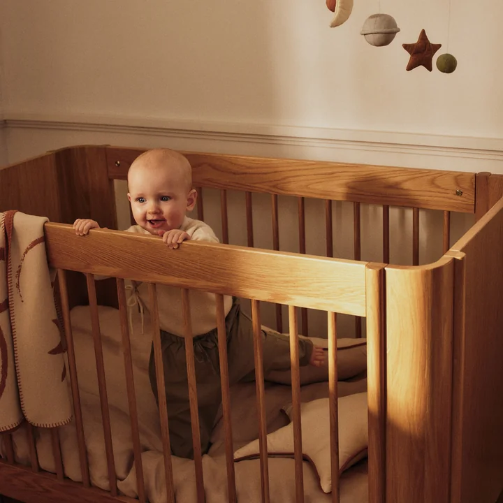 Ferm Living - Tilu Baby crib, 68 x 129 cm, natural oak