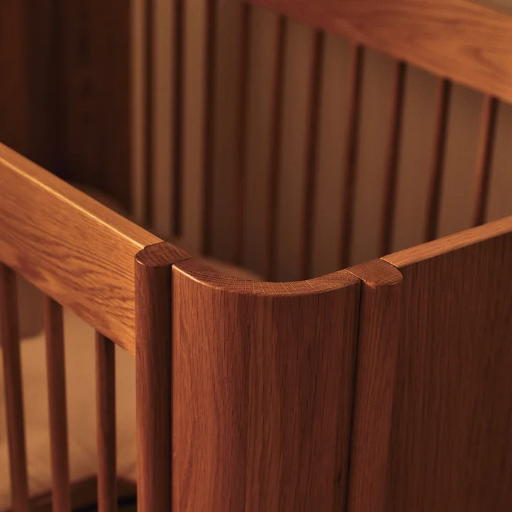 Ferm Living - Tilu Baby crib, 68 x 129 cm, natural oak