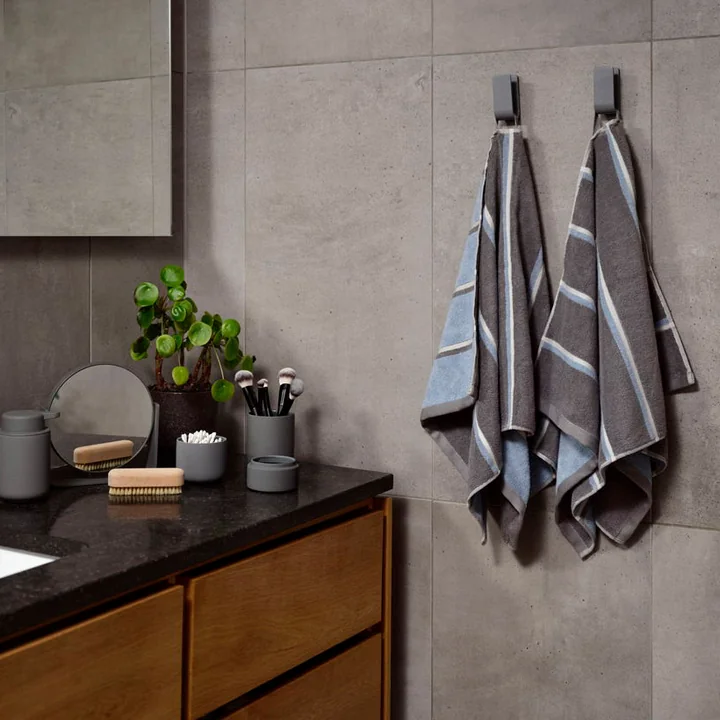 Zone Denmark - Sauna towel, 50x100, Grey/Blue Fog/Soft Grey