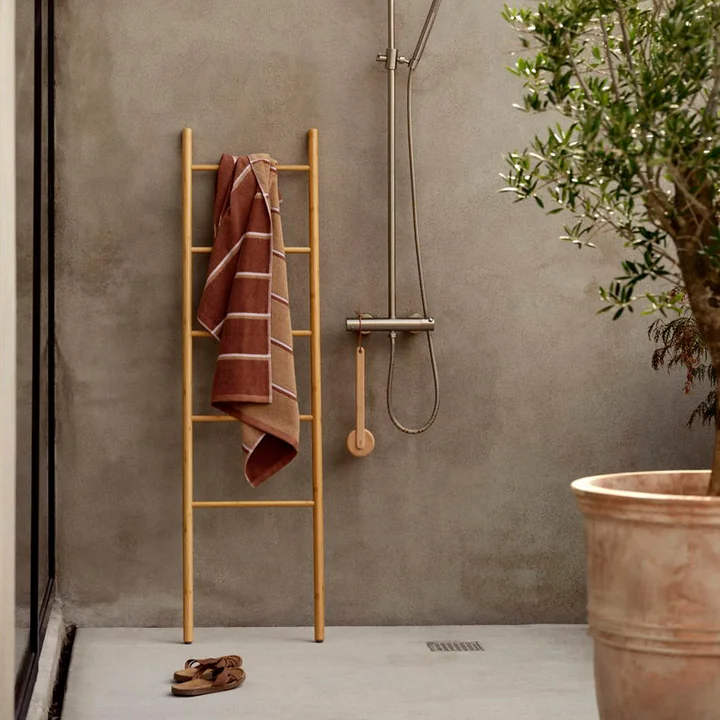 Zone Denmark - Sauna bath towel, 70x140, Terracotta/Camel/Lupine