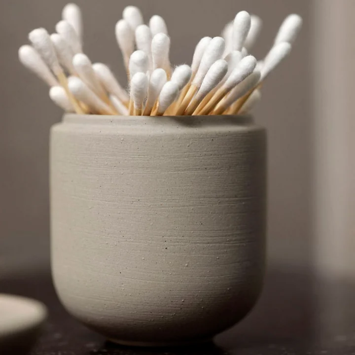 Zone Denmark - Sensu Jar with lid, Ø 6.5 x 9 cm, taupe