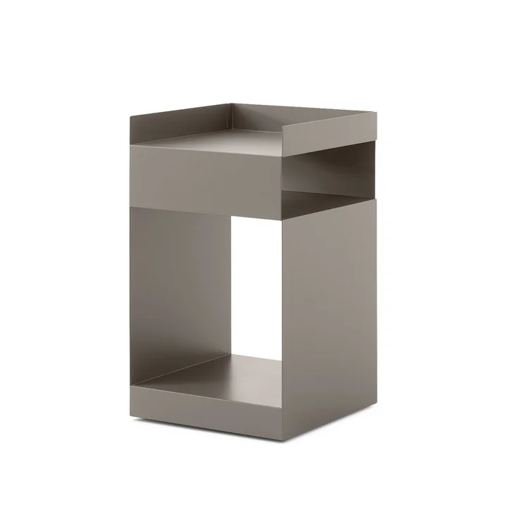 Rotate side table SC73, 59 x 35 cm, steel, gray-beige (Exclusive Edition) by & Tradition