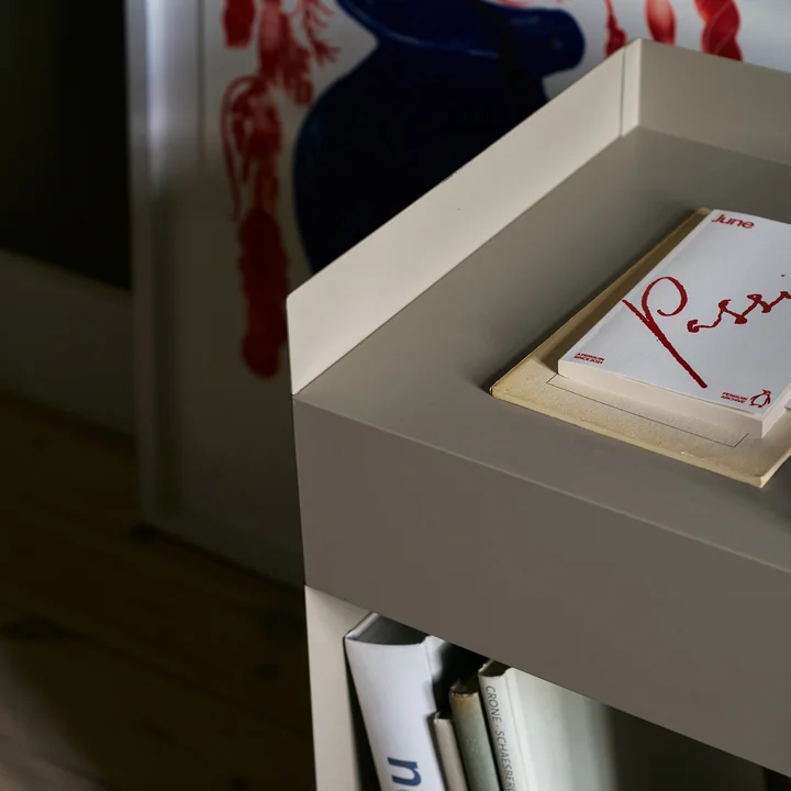 Rotate side table SC73, 59 x 35 cm, steel, gray-beige (Exclusive Edition) by & Tradition