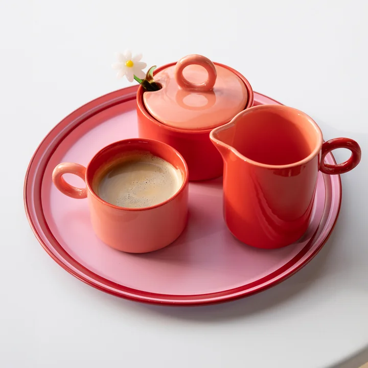 & klevering - Vano Tray, Ø 17 cm, pink