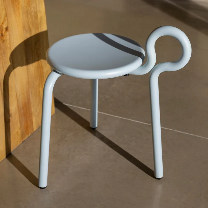 & klevering - Lasso Stool, ice blue