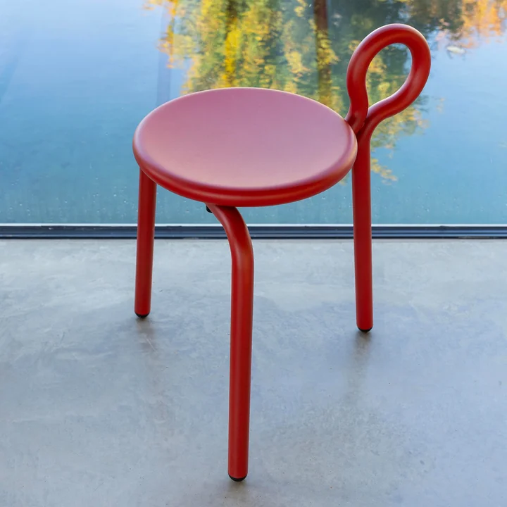 & klevering - Lasso Stool, red