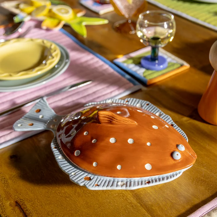 & klevering - Plaice tureen, 29.5 x 21 cm, brown