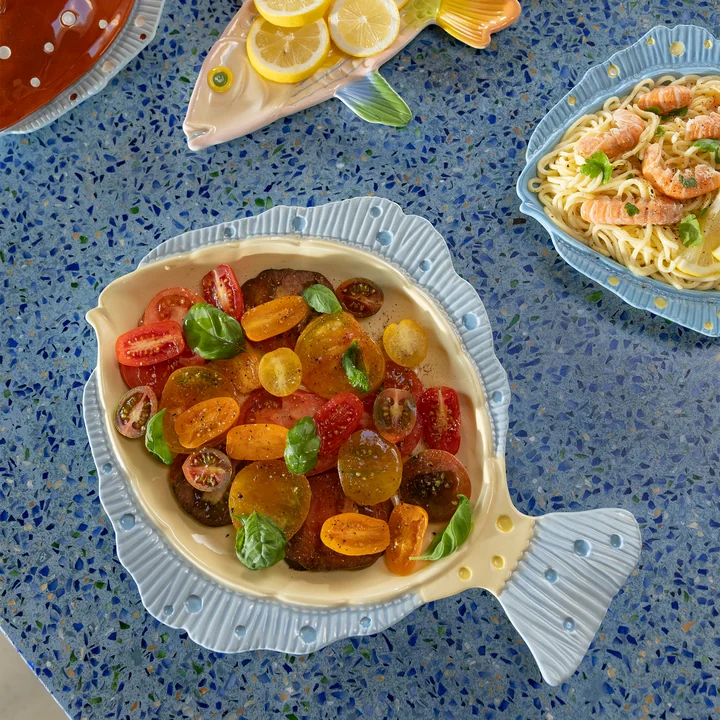 & klevering - Plaice Serving platter, 37 x 29.5 cm, multicolored