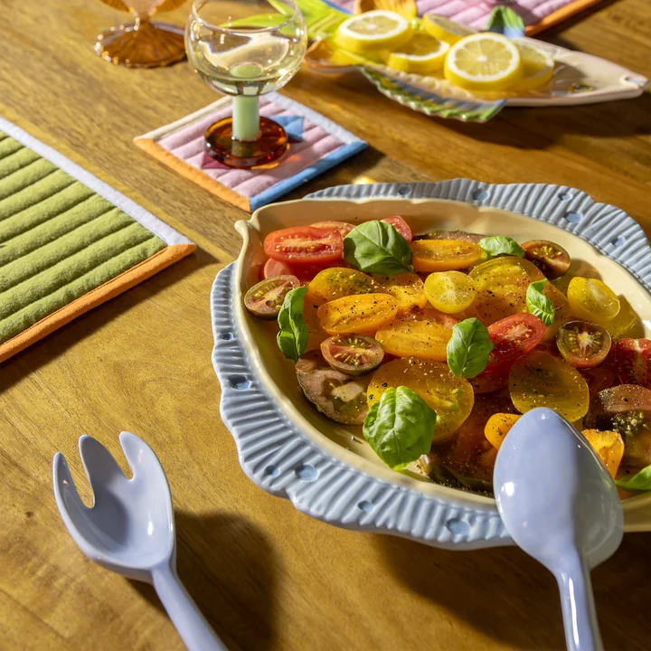 & klevering - Plaice serving platter, 37 x 29.5 cm, multicolored