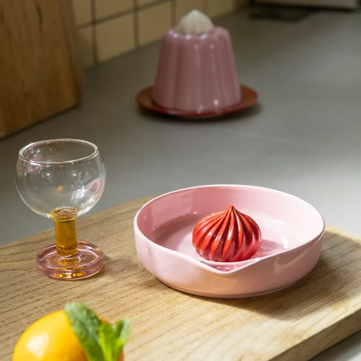 & klevering - Pudding Citrus juicer, pink