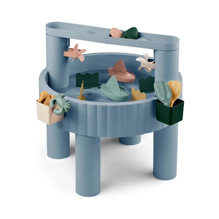 LIEWOOD - Sepp play table, 80 x 76 cm, Beach blue multi mix