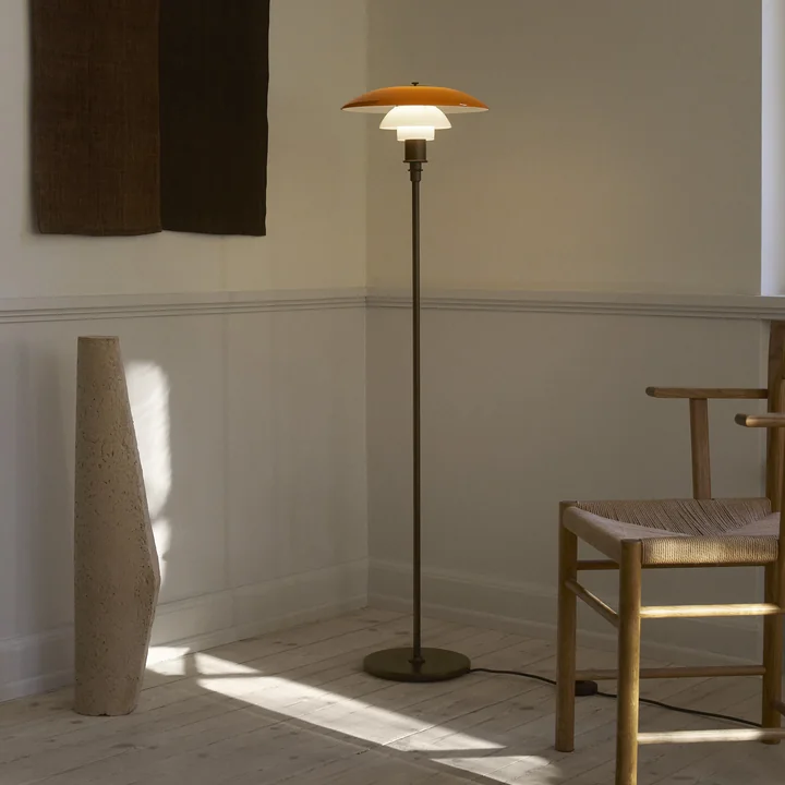 Louis Poulsen - PH 3½-2½ Floor lamp Centenary Edition, amber / opal white