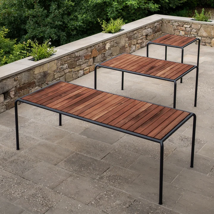 HOUE - AVANTI outdoor dining tables, thermo ash / black