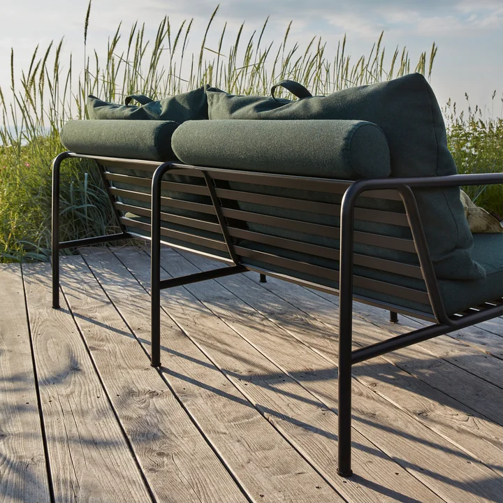 HOUE - AVON Sofa 2-seater, black / alpine