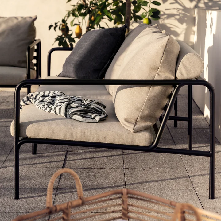 HOUE - AVON Sofa 2-seater, black / ash