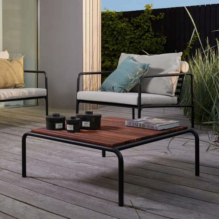 HOUE - AVON Chair, black / ash with AVON Table, thermo ash / black