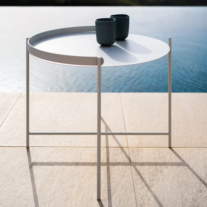 HOUE - EDGE Side table Ø 62, muted white