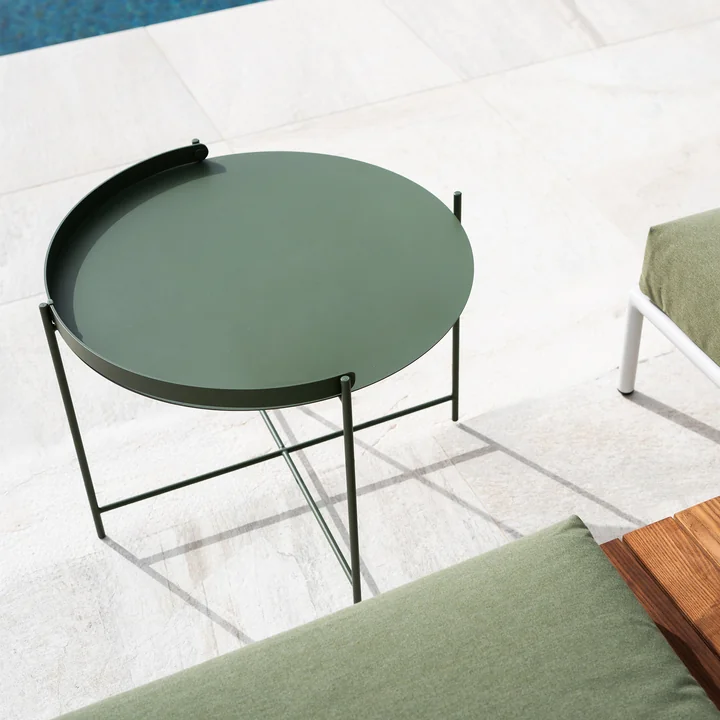 HOUE - EDGE Side table Ø 62, olive green