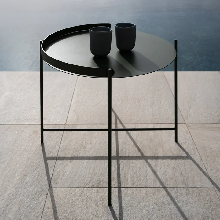 HOUE - EDGE Side table Ø 62, olive green